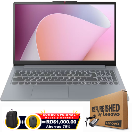 [82XQX061USRFF] ❞𝐑𝐞𝐟𝐮𝐫𝐛𝐢𝐬𝐡𝐞𝐝❞ Lenovo SLIM 3 15AMN8 15.6" FHD IPS Ryzen™ 5 7520U 256GB SSD 8GB W11 GREY Bcklt