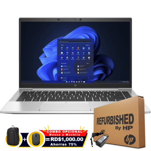 [49Q63UCRFF] ❞𝐑𝐞𝐟𝐮𝐫𝐛𝐢𝐬𝐡𝐞𝐝❞ HP EliteBook 845 G8 14" FHD Ryzen™ 5 PRO 5650U 256GB SSD 16GB W10 Pro SILVER Bcklt