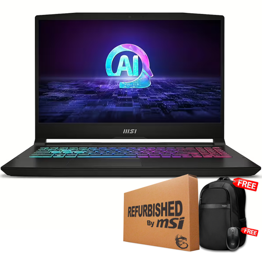 [9S7158N31430RFF] ❞𝐑𝐞𝐟𝐮𝐫𝐛𝐢𝐬𝐡𝐞𝐝❞ MSI KATANA A15 AI B8VG 15.6" (2560x1440) 165Hz AMD Ryzen™ 7 8845HS 1TB SSD 16GB W11 NVIDIA® RTX 4070 8GB BLACK RGB Bcklt