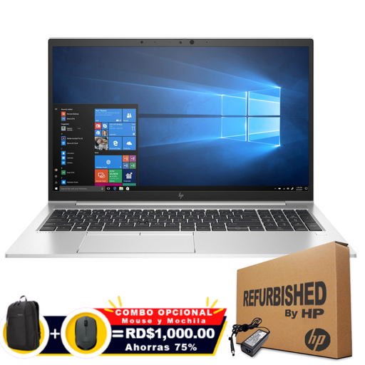 [KL02113RFF] ❞𝐑𝐞𝐟𝐮𝐫𝐛𝐢𝐬𝐡𝐞𝐝❞ HP EliteBook 855 G8 15.6" FHD Touch Ryzen™ 7 5850U 256GB SSD 16GB W10 Pro SILVER