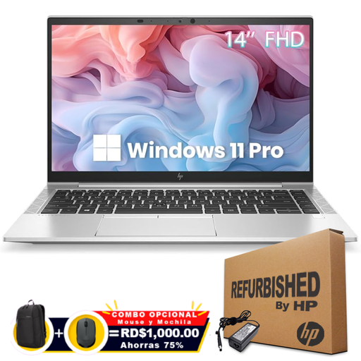 [685Y4UCRFF] ❞𝐑𝐞𝐟𝐮𝐫𝐛𝐢𝐬𝐡𝐞𝐝❞ HP EliteBook 840 G8 14" (1920x1080) Core™ i5-1145G7 256GB SSD 16GB W11 Pro Bcklt Silver