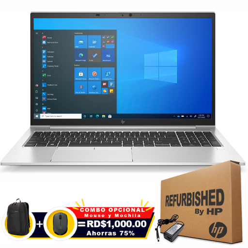 [51S91UCRFF] ❞𝐑𝐞𝐟𝐮𝐫𝐛𝐢𝐬𝐡𝐞𝐝❞ HP EliteBook 850 G8 15.6" FHD Touch Core™ i5-1145G7 512GB SSD 16GB W11 Pro Bcklt Silver