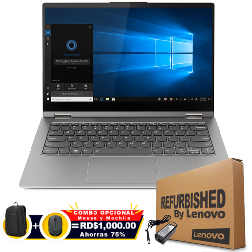 [20WE0014US] ❞𝐑𝐞𝐟𝐮𝐫𝐛𝐢𝐬𝐡𝐞𝐝❞ Lenovo ThinkBook 14s Yoga 14" FHD Touch Core™ i5-1135G7 256GB SSD 8GB W11 BLACK Bcklt