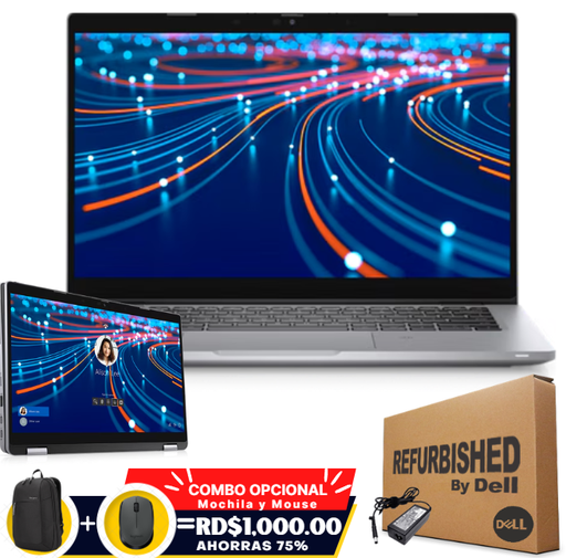 [DE5320I732512TRFF] ❞𝐑𝐞𝐟𝐮𝐫𝐛𝐢𝐬𝐡𝐞𝐝❞ Dell Latitude 5320 2-IN-1 13.3" FHD Touch Core™ i7-1185G7 512GB SSD 32GB W10 Pro Bcklt TITAN GRAY