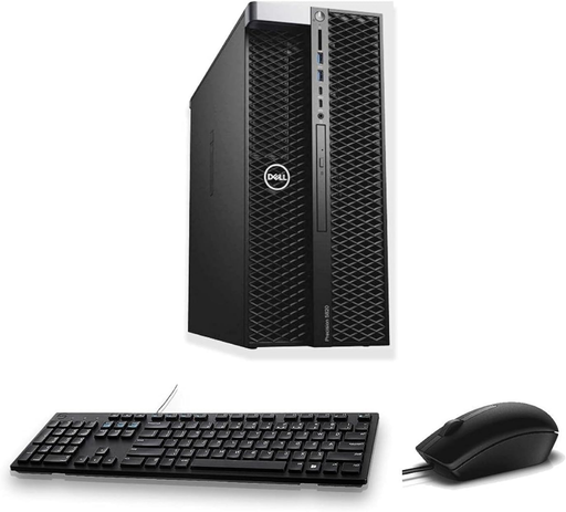 [DE5820XE321TBRFF] ❞𝐑𝐞𝐟𝐮𝐫𝐛𝐢𝐬𝐡𝐞𝐝❞ Dell Precision 5820 WORKSTATION TOWER Xeon® W-2223 1TB SSD 32GB W10 Pro RTX A2000 6GB Keyboard Mouse BLACK